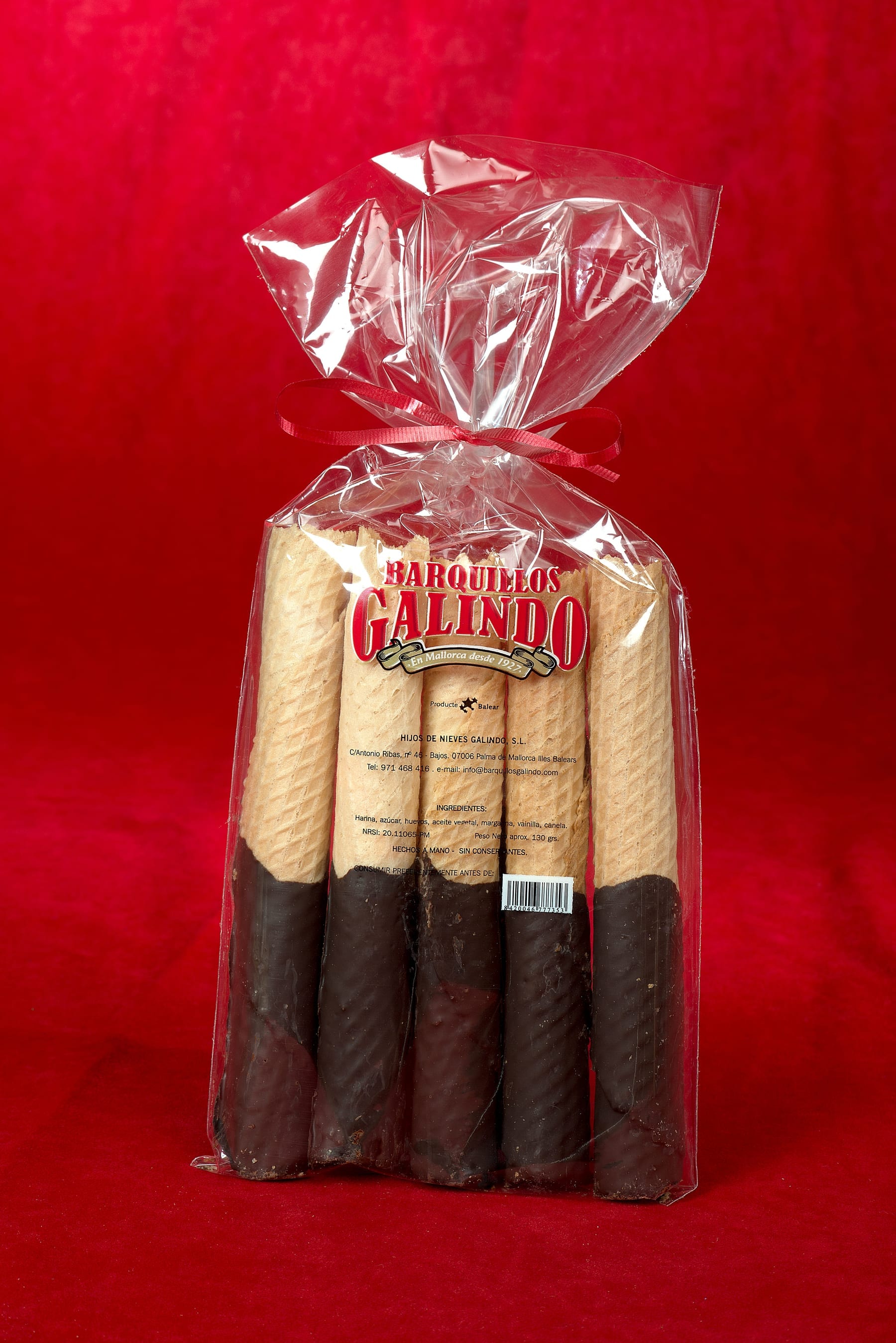 Barquillo Artesano Chocolate de Barquillos Galindo